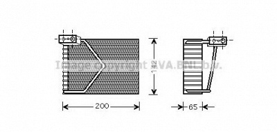 AVA QUALITY COOLING msv328 -  Испаритель, кондиционер